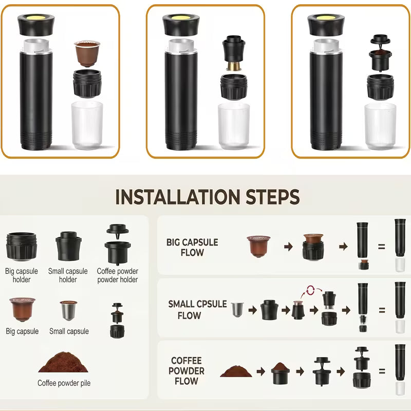 Cafetera espresso portátil USB-C